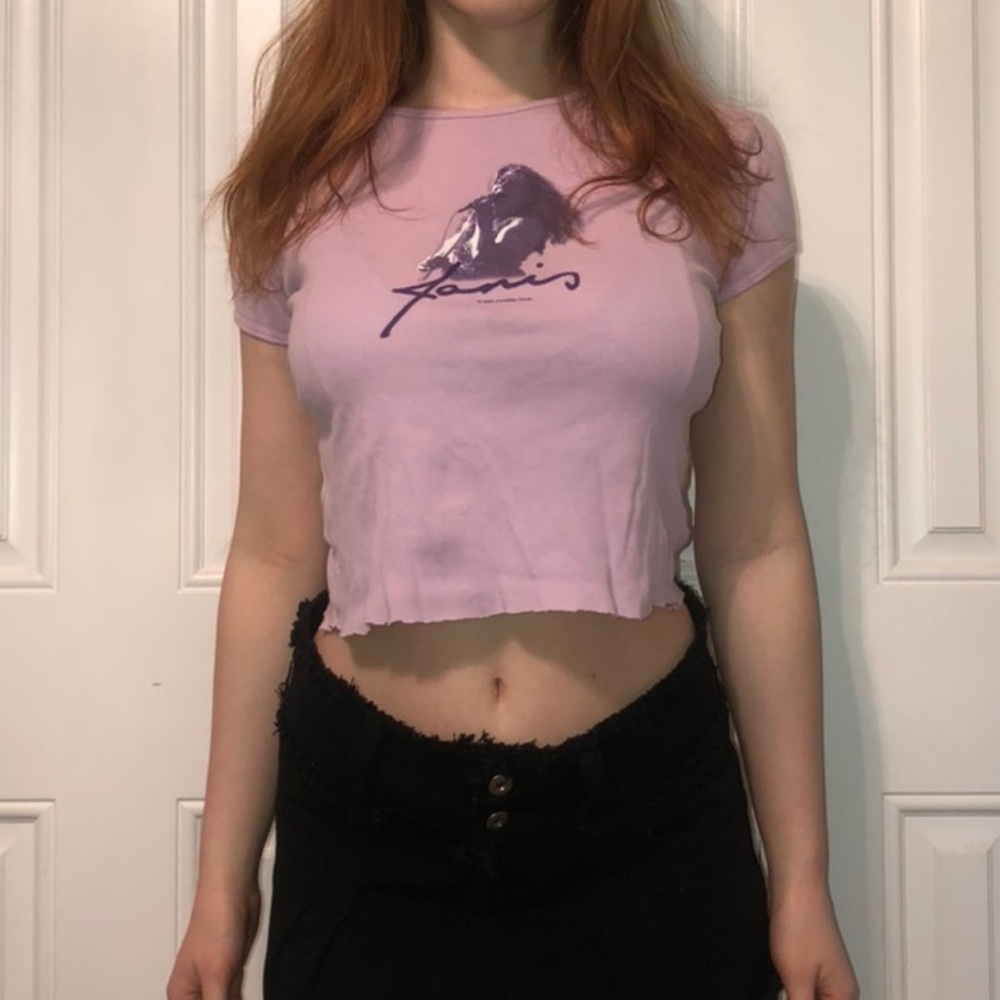 vintage janis joplin babydoll tee